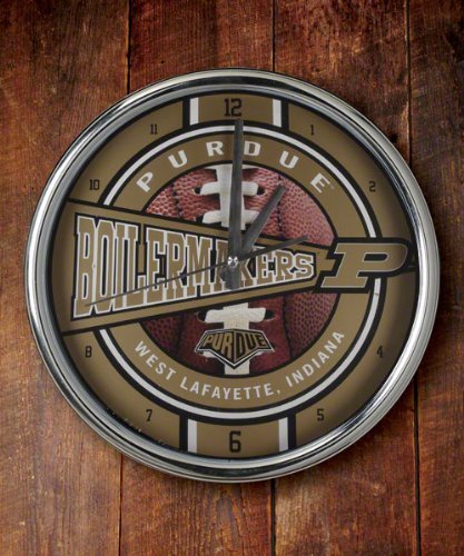 Memory Company Purdue Boilermakers Chrome Clock Picture
