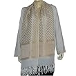 Long Silk Scarf Chiffon Fabric 22 x 72 inches