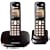 Panasonic KX-TG6412ET DECT Twin Digital Cordless Phone Set - Black