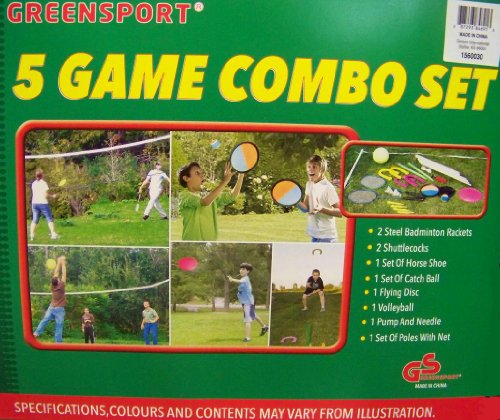 Horse Shoe Volleyball Badminton 5 in 1 Game Set