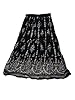 Designer Sequins Skirt Black Maxi Skirt