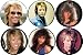 Set of 6 BON JOVI 1.25