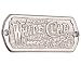 White Clad Icebox Nameplate Nickel
