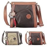 Produkt-Bild: TAMARIS Handtasche, Umh&auml;ngetasche, Edelweiss-Anh&auml;nger, 2 Farben: pepper braun oder mocca braun-fox