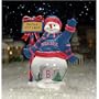 Boston Red Sox MLB City Limits Snowman Christmas Snow Globe #MLB-BRS-682
