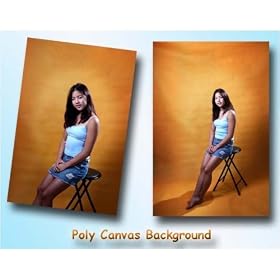 DMKFoto Photographic Studio Polycanvas Background / Backdrop 6x9 ft Orange