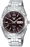 Stainless Steel Seiko 5 Automatic Black Dial World Time