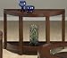 Jofran 923-4 Demi-Lune Sofa Table With Shelf - Carlsbad Cherry Finish