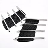Popular Design Chrome Sporty Racing Style Air Flow Intake Hood Vent Mesh Grille Kit... by OEM