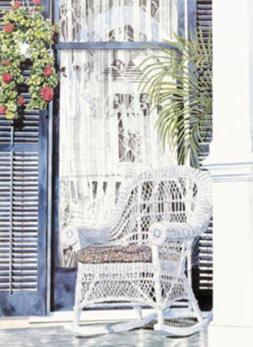 Reflections And Wicker HIGH QUALITY MUSEUM WRAP CANVAS Print Pam Heidt 25x34