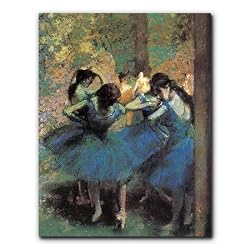 Dancers in Blue - Box Set of 12 Greeting Cards and Patterned Envelopes