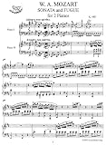 Mozart Sonata and Fugue K.448 for 2 Pianos : Instantly download and print sheet music