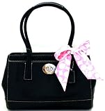 51u1ykMQFsL. SL160  Coach Hamptons Black Leather Medium Tote Bag   13675