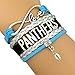 Carolina Panthers Bracelet - Carolina Panthers Jewelry & Perfect Football Fan Gift