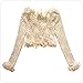 Modekini Women's Long Sleeves Sheer Floral Lace Cover Up Shrug