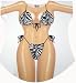 Zebra Bikini Cover up T-shirt Lady's Fun Wear (Regular, White)