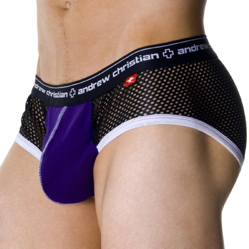 Show-It Super Mesh Brief, Black, Small
