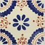 Mexican Talavera Tile Ceramic - 4x4 Madrid