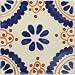 Mexican Talavera Tile Ceramic - 4x4 Madrid
