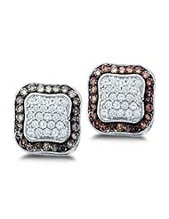 1.00 cttw. Diamond Fashion Earrings 10K White Gold