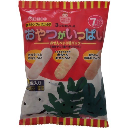 すまいるぽけっと おせんべい3種 9枚 7ヶ月頃から