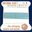 Griffin Silk Beading Cord Light Turquoise Blue Size 2