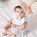 SuperMagic Royal Lace Flower Babys Girls Newborns Breathable Sun Hat Sunbonnet for Summer Outdoors (Pink)
