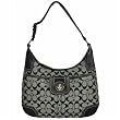 Authentic Coach Hampton Signature Hobo Bag 13971 Black/White