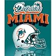 Miami Dolphins Light Weight Fleece NFL Blanket (Grid Iron) (50x60)