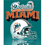 Miami Dolphins Lightweight Rolled Throw Blanket