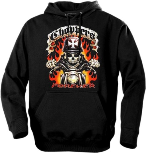 Biker Hoodies - "Chopper Ghost Rider" Biker Hoodie #B171