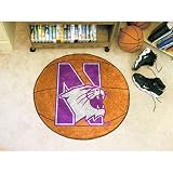 Fanmats Northwestern Wildcats Basketball-Shaped Mat