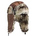 BRUBAKER Glamour pur: Schimmernde Pilotenm�tze Fliegerm�tze - Weiche Webpelz-Applikationen - 3 Farben - NEU - Einheitsgr��e
