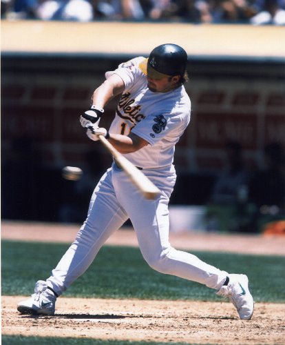 JASON GIAMBI OAKLAND ATHLETICS 8X10 SPORTS ACTION PHOTO (H)