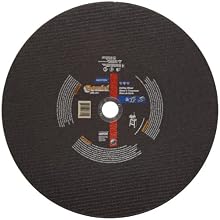 Norton Gemini Long Life Large Diameter Reinforced Abrasive Cut-off Wheel, Type 01 Flat, Aluminum Oxide
