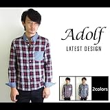 【Adolf/アドルフ】 シャンブレークレリックチェックシャツ