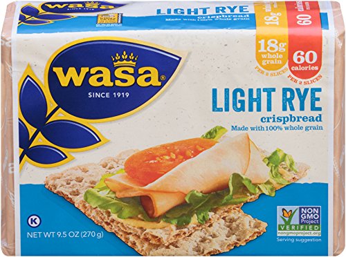 Wasa Light Rye Crispbread, 9.5 Ounce (Pack of 8)