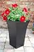 Outdoor Living : Black Zinc Tapered Planter Large Size 45cmx30cm