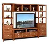 Entertainment Center Set in Pecan - Tahoe - Lifestyle California