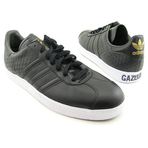 adidas gazelles -adidas Originals Men's Gazelle 2 Sneaker,Black/Black/Graphite,13 M