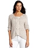 525 America Women’s Center Cable Asym Hem Sweater