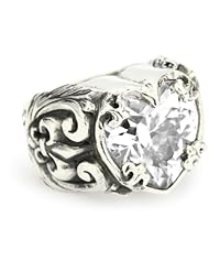 King Baby Clear Cubic-Zirconia Heart Ring