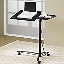 Coaster Desks Laptop Computer Stand with Adjustable Swivel Top and Casters