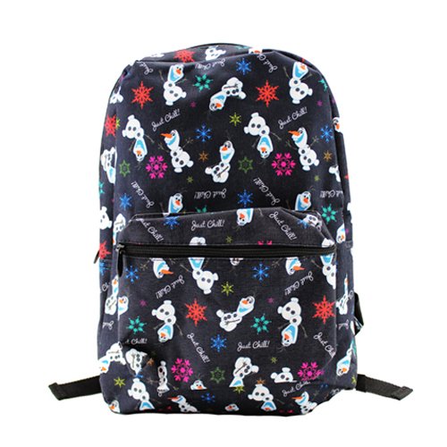 Disney OLAF ALL OVER Black MESH PURPLE 16