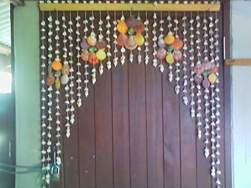 Sea shells curtains hundreds For doors or windows of the house to be beautiful or to separate the house. (pack of 1)