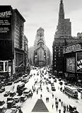 (24x36) Times Square (New York City, B&W) Art Poster Print