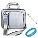 2n1 ARCHOS 101 Internet Tablet Combo: Blue Shoulder Pad Message Bag Carrying Case for ARCHOS 101 Internet Tablet 8GB 16GB + Executive White Stylus Pen with Laser Pointer and LED Light