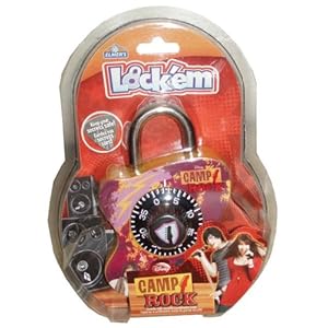 Elmer's Lock'em Camp Rock Celebrity Security Lock for School Lockers, Bikes and Gym Bags