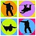 Snowboard Shadow Wall Decals Appliques