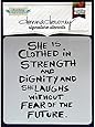 Donna Downey Stencils, She Is, 8.5 by 8.5-Inch